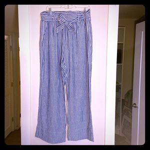 Striped Linen Pants